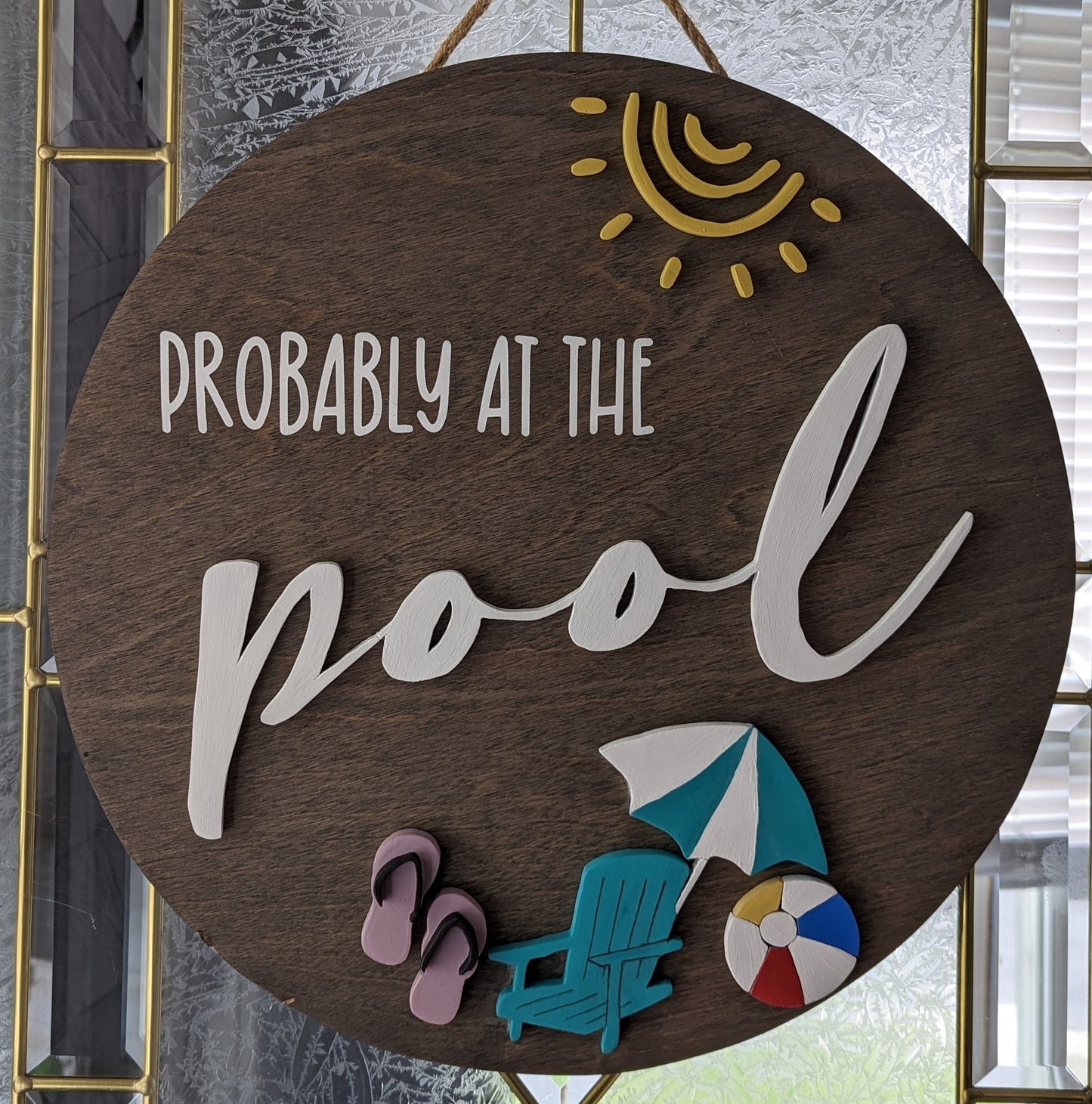 Custom Summer 3D Round Signs