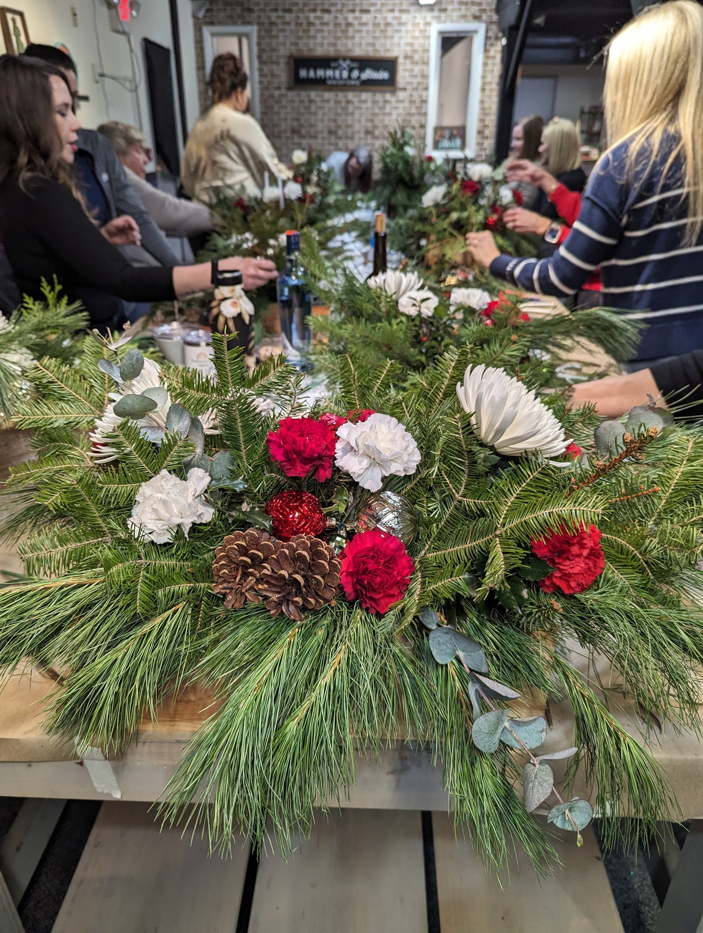 12/21/25 (1 PM) Fresh Holiday Centerpiece