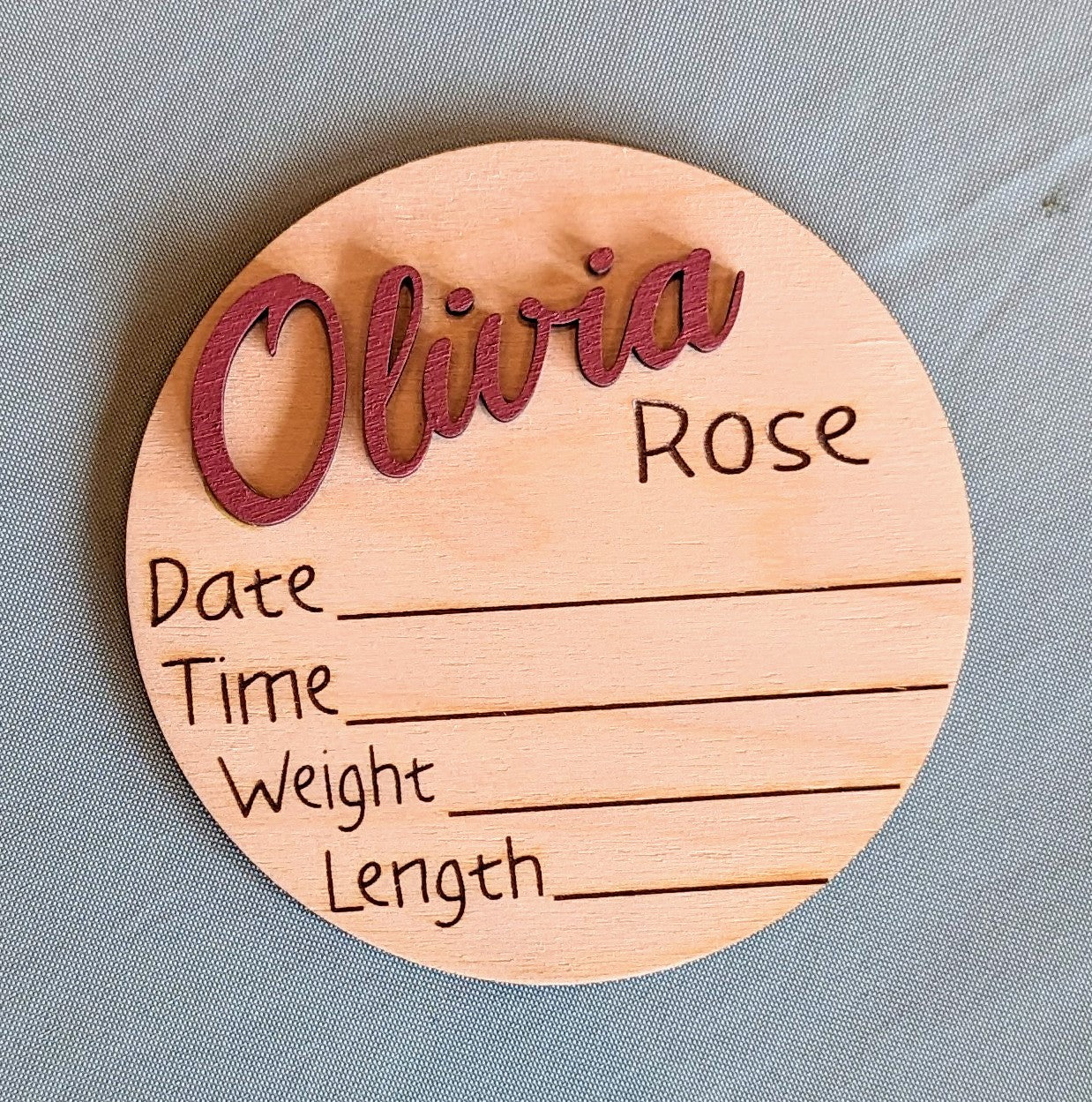 Baby Announcement/Stats Disc