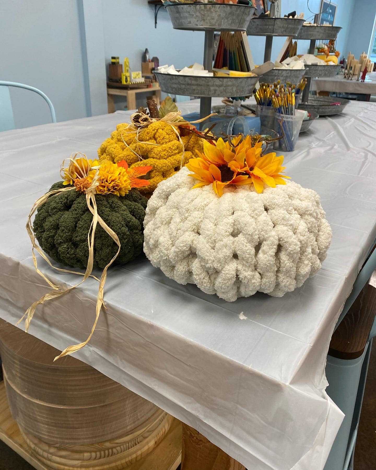 08/28/2026 (2pm) Chunky Yarn Pumpkins