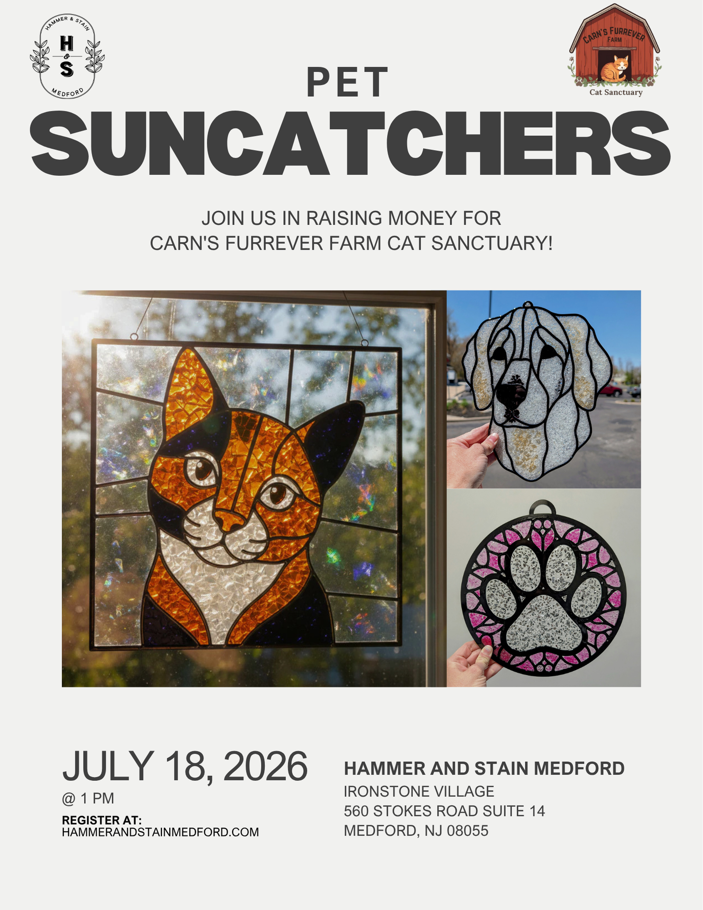 07/18/2026 (1 pm) Pet Suncatchers - Carn's Furever Farm