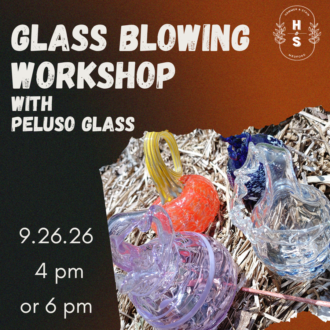 09/26/2026 (4 & 6 PM) - Glass Blowing with Peluso Glass Pumpkins