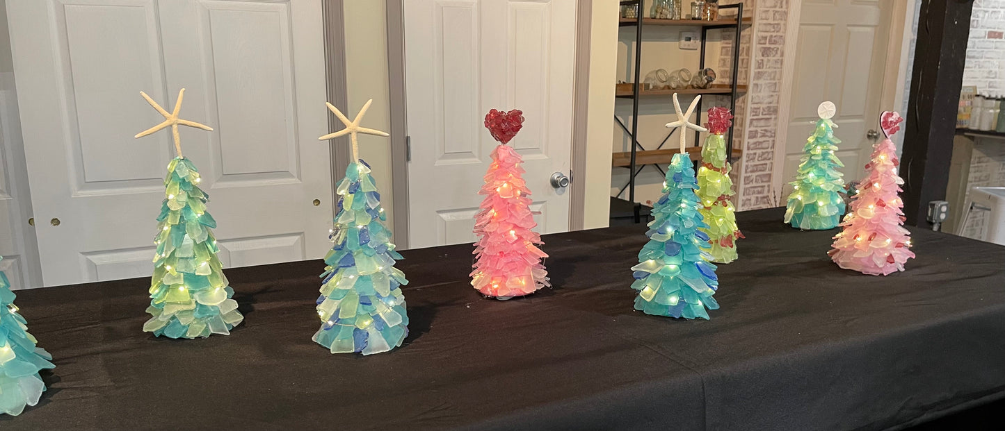 12/19/2024 SOLD OUT(6:00-8:00pm) Holiday Sea Glass Trees (Off-Site - Stokelan)