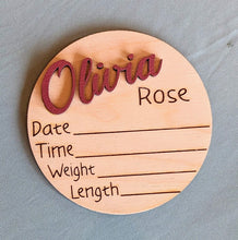 Baby Announcement/Stats Disc