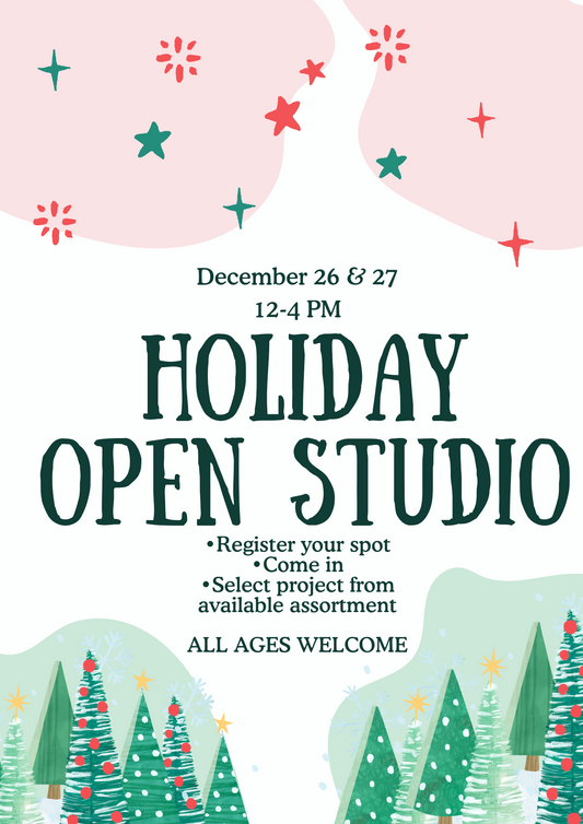 12/26/2024 & 12/27/2024 12-4PM - Open Paint Day