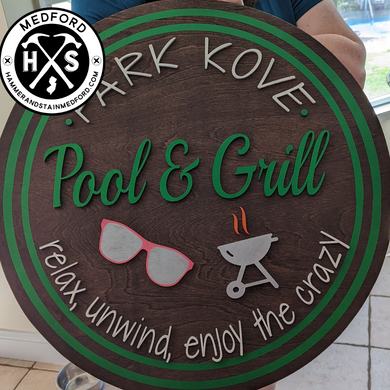 Custom Summer 3D Round Signs