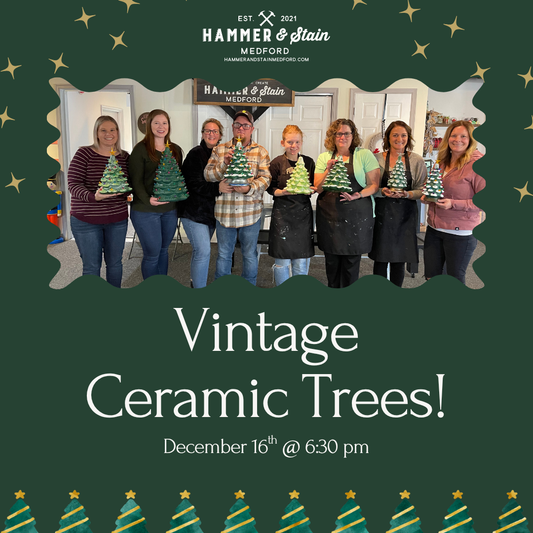 12/16/25 - (6:30PM) Vintage Ceramic Tree Workshop - CLOSES 11/15