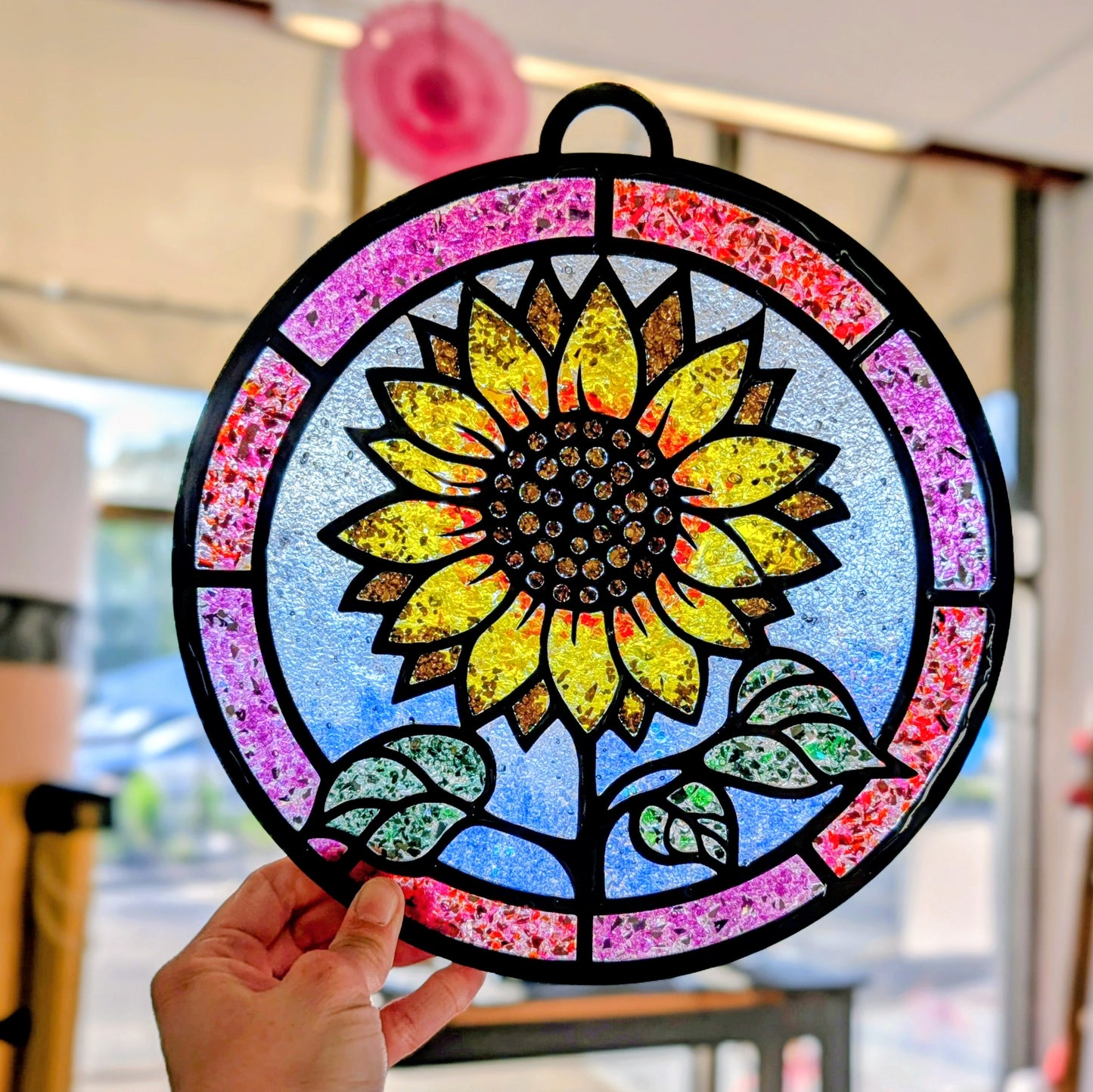 06/05/2026 (6:30 pm) Crushed Glass Resin Suncatchers