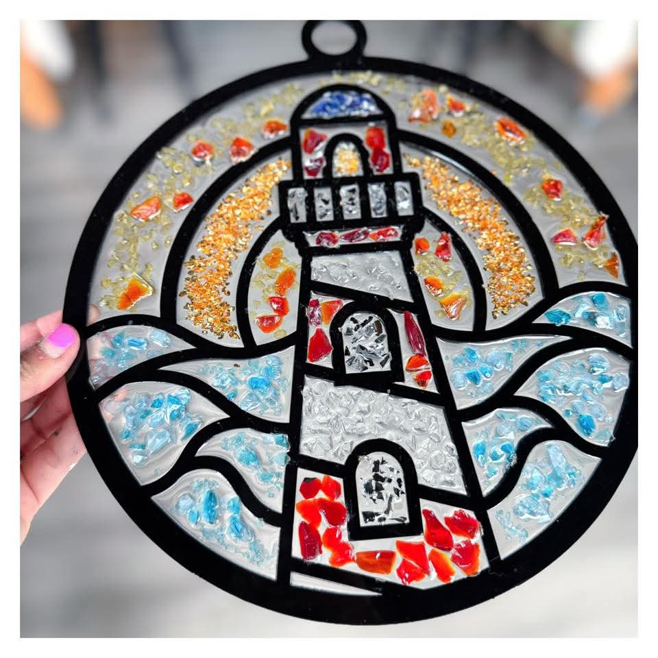 05/06/2026 (6:30 pm) Crushed Glass Resin Suncatchers