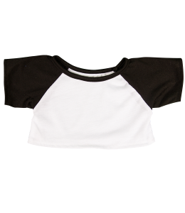 White Tee - Black sleeves